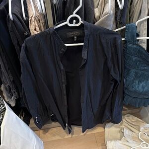 Rag and bone Black Button-Up Shirt